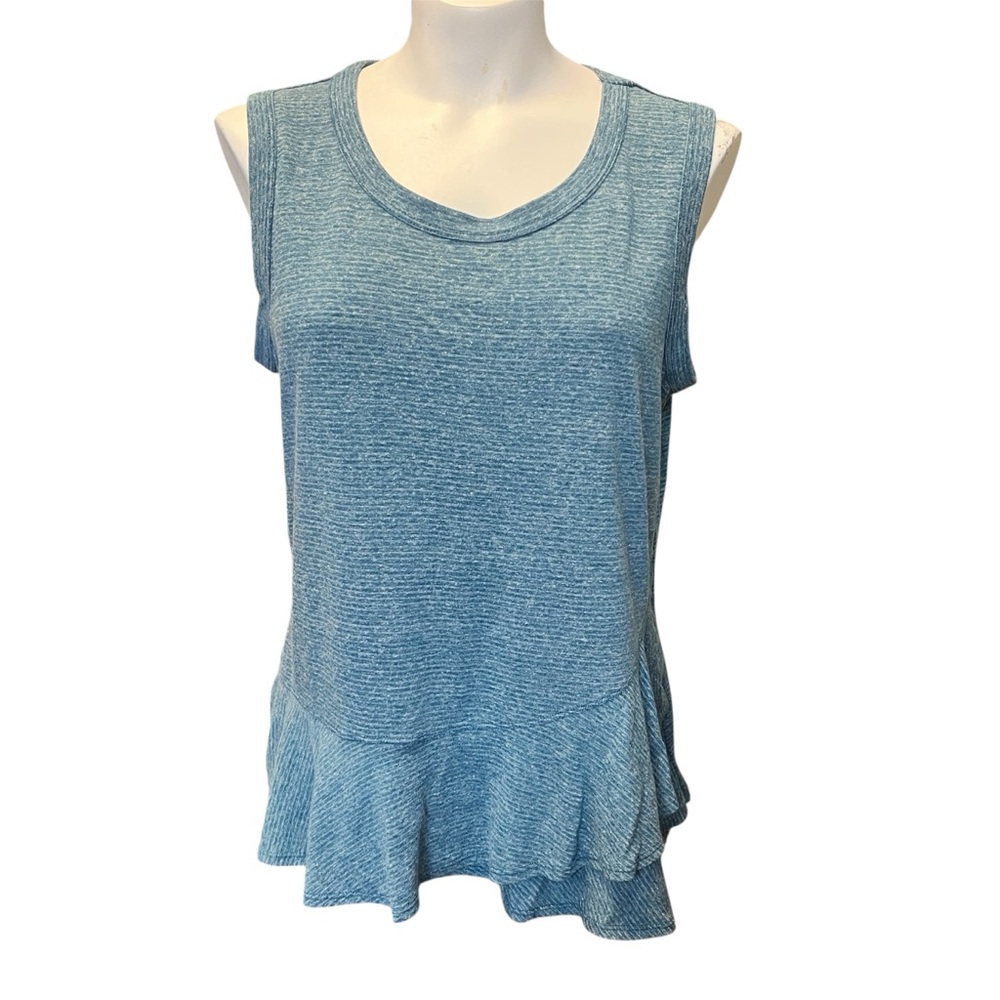 Heathered Teal Green Peplum Tank
